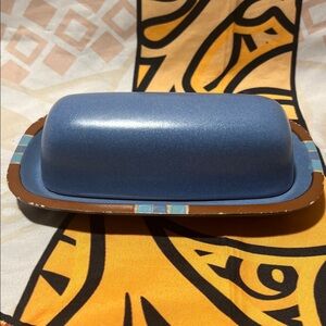 Dansk Mesa Blue Butter Dish – Portugal Stoneware